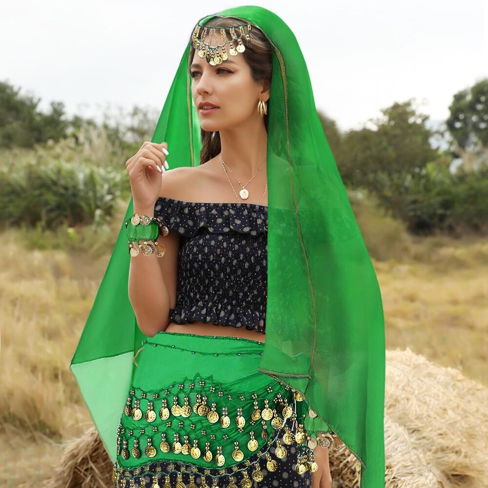 3271 4 Pcs Belly Dance Outfit Sets, Belly Dance C… - image 4